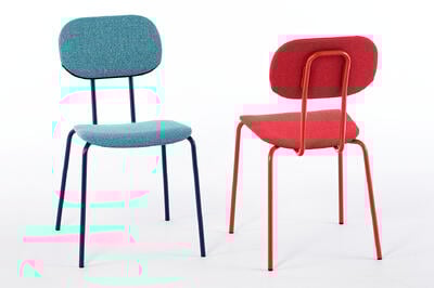 Polsterstühle stapelbar in modernen Farben für den Objektbereich